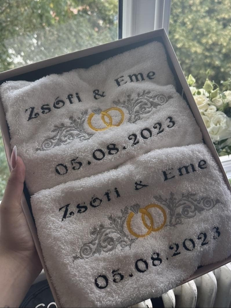 Personalised Anniversary Towel